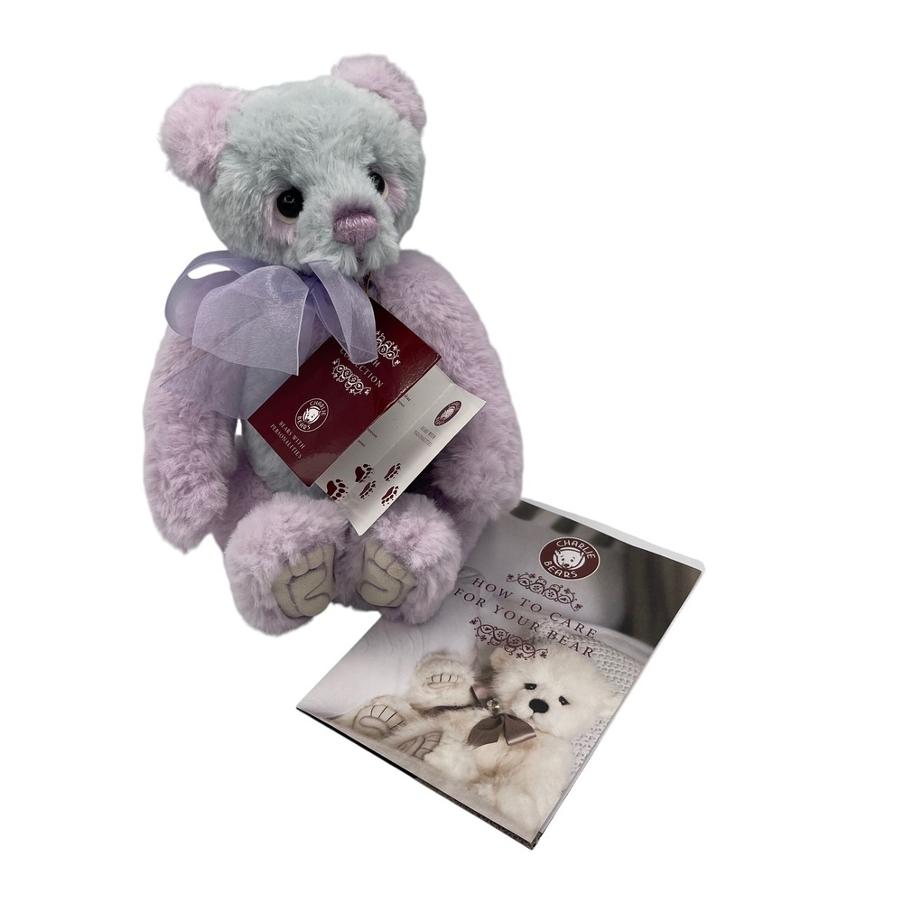 Charlie Bears Lena CB191976 Lavender Blue Plush Teddy Bear Isabelle Lee  NWT